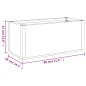 vidaXL Pflanzkübel Weiß 80x36x35 cm PP vidaXL Pflanzkübel Weiß 80x36x35 cm PP
