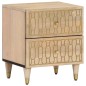 vidaXL Nachttisch 40x33x46 cm Massivholz Mango vidaXL Nachttisch 40x33x46 cm Massivholz Mango