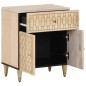 vidaXL Nachttisch 50x33x60 cm Massivholz Mango vidaXL Nachttisch 50x33x60 cm Massivholz Mango
