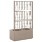 vidaXL Pflanzkübel mit Rankgitter Hellbraun 80x36x140 cm PP vidaXL Pflanzkübel mit Rankgitter Hellbraun 80x36x140 cm PP