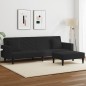 vidaXL 2-tlg. Sofagarnitur mit Kissen Schwarz Samt vidaXL 2-tlg. Sofagarnitur mit Kissen Schwarz Samt