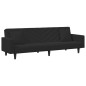 vidaXL 2-tlg. Sofagarnitur mit Kissen Schwarz Samt vidaXL 2-tlg. Sofagarnitur mit Kissen Schwarz Samt
