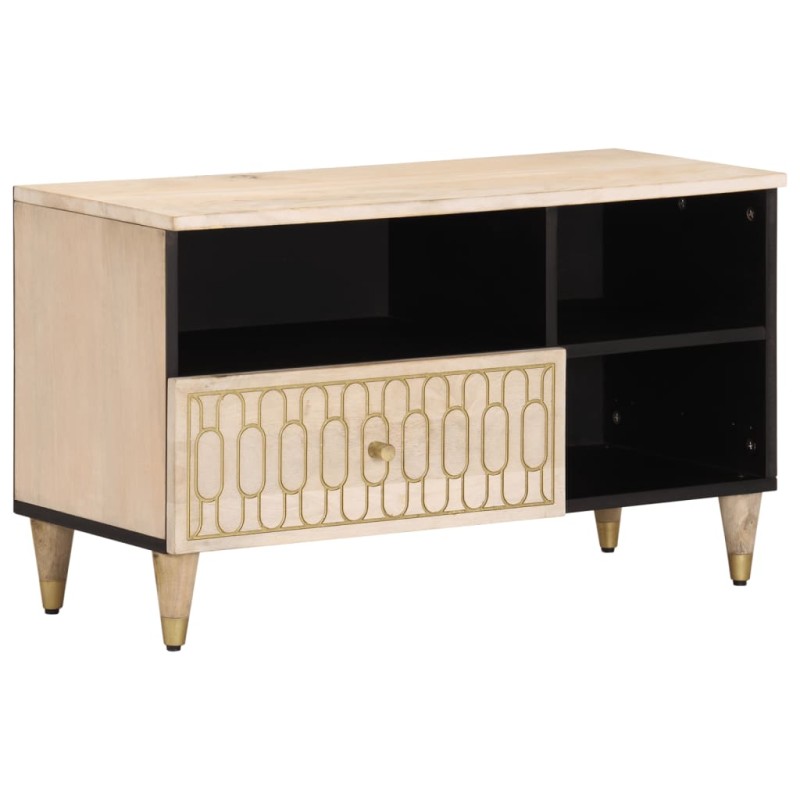 vidaXL TV-Schrank 80x33x46 cm Massivholz Mango vidaXL TV-Schrank 80x33x46 cm Massivholz Mango