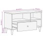vidaXL TV-Schrank 80x33x46 cm Massivholz Mango vidaXL TV-Schrank 80x33x46 cm Massivholz Mango