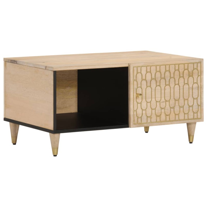 vidaXL Couchtisch 80x50x40 cm Massivholz Mango vidaXL Couchtisch 80x50x40 cm Massivholz Mango