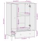 vidaXL Highboard 60x33x100 cm Massivholz Mango vidaXL Highboard 60x33x100 cm Massivholz Mango
