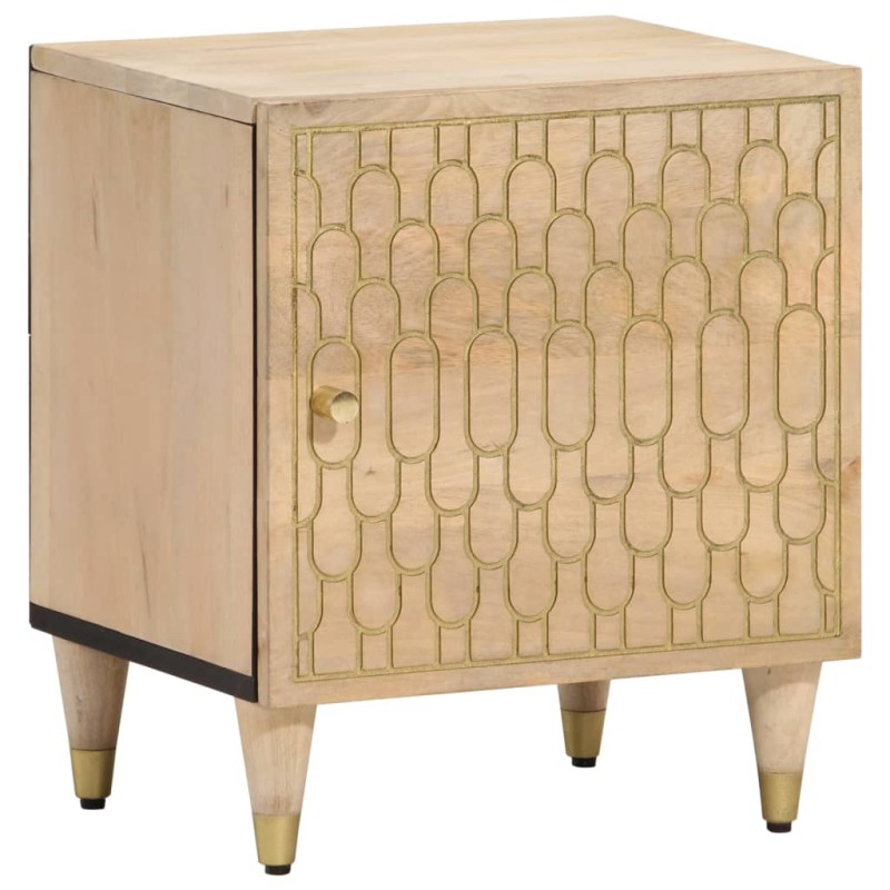 vidaXL Nachttisch 40x33x46 cm Massivholz Mango vidaXL Nachttisch 40x33x46 cm Massivholz Mango
