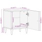 vidaXL Nachttisch 40x33x46 cm Massivholz Mango vidaXL Nachttisch 40x33x46 cm Massivholz Mango