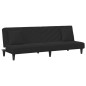 vidaXL 2-tlg. Sofagarnitur mit Kissen Schwarz Samt vidaXL 2-tlg. Sofagarnitur mit Kissen Schwarz Samt