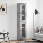 Highboard Betongrau 34,5x34x180 cm Holzwerkstoff Highboard Betongrau 34,5x34x180 cm Holzwerkstoff