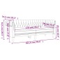 vidaXL 2-tlg. Sofagarnitur Creme Stoff vidaXL 2-tlg. Sofagarnitur Creme Stoff