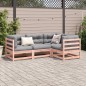 vidaXL 4-tlg. Garten-Sofagarnitur mit Kissen Massivholz Douglasie vidaXL 4-tlg. Garten-Sofagarnitur mit Kissen Massivholz Douglasie