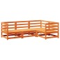 vidaXL 4-tlg. Garten-Sofagarnitur Wachsbraun Massivholz Kiefer vidaXL 4-tlg. Garten-Sofagarnitur Wachsbraun Massivholz Kiefer