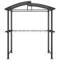 vidaXL Grillpavillon mit Seitenregalen Anthrazit 210x114x230 cm Stahl vidaXL Grillpavillon mit Seitenregalen Anthrazit 210x114x230 cm Stahl