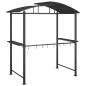 vidaXL Grillpavillon mit Seitenregalen Anthrazit 210x114x230 cm Stahl vidaXL Grillpavillon mit Seitenregalen Anthrazit 210x114x230 cm Stahl
