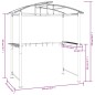 vidaXL Grillpavillon mit Seitenregalen Anthrazit 210x114x230 cm Stahl vidaXL Grillpavillon mit Seitenregalen Anthrazit 210x114x230 cm Stahl