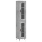 Highboard Betongrau 34,5x34x180 cm Holzwerkstoff Highboard Betongrau 34,5x34x180 cm Holzwerkstoff