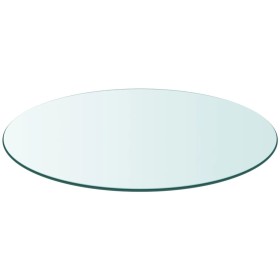 vidaXL Tischplatte aus gehärtetem Glas rund 400 mm