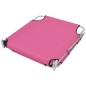 vidaXL Klappbare Sonnenliege mit Kopfkissen Stahl Magento Rosa vidaXL Klappbare Sonnenliege mit Kopfkissen Stahl Magento Rosa