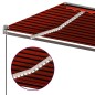 Automatische Markise mit LED & Windsensor 500x350 Orange/Braun Automatische Markise mit LED & Windsensor 500x350 Orange/Braun
