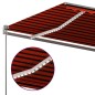 vidaXL Automatische Markise mit LED & Windsensor 6x3,5m Orange & Braun vidaXL Automatische Markise mit LED & Windsensor 6x3,5m Orange & Braun
