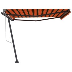 Standmarkise Automatisch 400x300 cm Orange/Braun