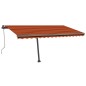 Standmarkise Automatisch 400x300 cm Orange/Braun Standmarkise Automatisch 400x300 cm Orange/Braun