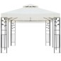 vidaXL Pavillon mit Doppeldach Weiß 6x3 m Stahl vidaXL Pavillon mit Doppeldach Weiß 6x3 m Stahl