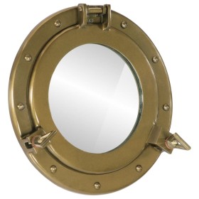 vidaXL Bullaugen-Spiegel Wandmontage Ø30 cm Aluminium und Glas