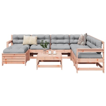 vidaXL 8-tlg. Garten-Sofagarnitur Massivholz Douglasie
