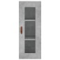 Highboard Betongrau 34,5x34x180 cm Holzwerkstoff Highboard Betongrau 34,5x34x180 cm Holzwerkstoff