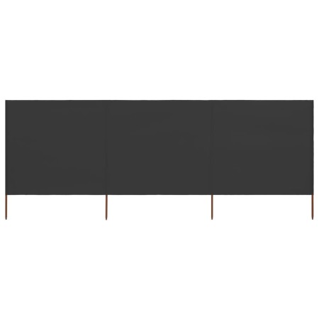 vidaXL 3-teiliges Windschutzgewebe 400 x 160 cm Anthrazit