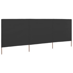 vidaXL 3-teiliges Windschutzgewebe 400 x 160 cm Anthrazit