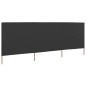 vidaXL 3-teiliges Windschutzgewebe 400 x 160 cm Anthrazit vidaXL 3-teiliges Windschutzgewebe 400 x 160 cm Anthrazit