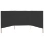 vidaXL 3-teiliges Windschutzgewebe 400 x 160 cm Anthrazit vidaXL 3-teiliges Windschutzgewebe 400 x 160 cm Anthrazit