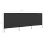vidaXL 3-teiliges Windschutzgewebe 400 x 160 cm Anthrazit vidaXL 3-teiliges Windschutzgewebe 400 x 160 cm Anthrazit