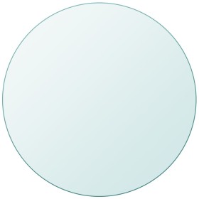 vidaXL Tischplatte aus gehärtetem Glas rund 500 mm