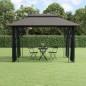 vidaXL Pavillon mit Seitenwänden Anthrazit 400x300x270 cm Stahl vidaXL Pavillon mit Seitenwänden Anthrazit 400x300x270 cm Stahl