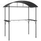 vidaXL Grillpavillon mit Seitenregalen Anthrazit 220x115x230 cm Stahl vidaXL Grillpavillon mit Seitenregalen Anthrazit 220x115x230 cm Stahl