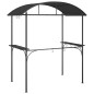 vidaXL Grillpavillon mit Seitenregalen Anthrazit 220x115x230 cm Stahl vidaXL Grillpavillon mit Seitenregalen Anthrazit 220x115x230 cm Stahl