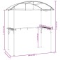 vidaXL Grillpavillon mit Seitenregalen Anthrazit 220x115x230 cm Stahl vidaXL Grillpavillon mit Seitenregalen Anthrazit 220x115x230 cm Stahl