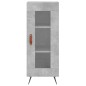 Highboard Betongrau 34,5x34x180 cm Holzwerkstoff Highboard Betongrau 34,5x34x180 cm Holzwerkstoff