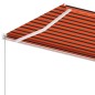 vidaXL Standmarkise Manuell Einziehbar 400x350 cm Orange/Braun vidaXL Standmarkise Manuell Einziehbar 400x350 cm Orange/Braun