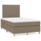 vidaXL Boxspringbett mit Matratze & LED Taupe 120x190 cm Stoff vidaXL Boxspringbett mit Matratze & LED Taupe 120x190 cm Stoff