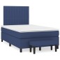 vidaXL Boxspringbett mit Matratze Blau 120x190 cm Stoff vidaXL Boxspringbett mit Matratze Blau 120x190 cm Stoff