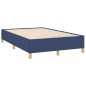 vidaXL Boxspringbett mit Matratze & LED Blau 120x190 cm Stoff vidaXL Boxspringbett mit Matratze & LED Blau 120x190 cm Stoff