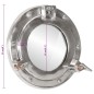 vidaXL Bullaugen-Spiegel Wandmontage Ø23 cm Aluminium und Glas vidaXL Bullaugen-Spiegel Wandmontage Ø23 cm Aluminium und Glas