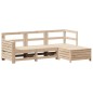 vidaXL 4-tlg. Garten-Sofagarnitur Massivholz Kiefer vidaXL 4-tlg. Garten-Sofagarnitur Massivholz Kiefer