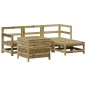 vidaXL 5-tlg. Garten-Sofagarnitur Kiefernholz Imprägniert vidaXL 5-tlg. Garten-Sofagarnitur Kiefernholz Imprägniert