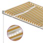 vidaXL Automatische Markise mit LED & Windsensor 3,5x2,5 m Gelb/Weiß vidaXL Automatische Markise mit LED & Windsensor 3,5x2,5 m Gelb/Weiß